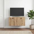 vidaXL Nástenná TV skrinka 59,5 x 41 x 30 cm Dub artisan