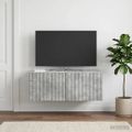 vidaXL Nástenná TV skrinka Nástenný Betónovo sivá 78,5 x 41 x 30 cm