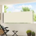 vidaXL Zaťahovacia bočná markíza na terasu 100x514 cm, krémová