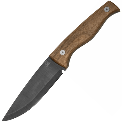 Beavercraft BSH3 Bushcraft Knife Nightfall outdoorový nôž 11,5 cm, orechové drevo, kožené puzdro
