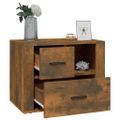vidaXL Nočný stolík dymový dub 60x36x45 cm spracované drevo