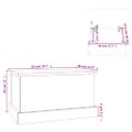 vidaXL Úložný box čierny 50x30x28 cm spracované drevo