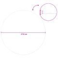 vidaXL Solárny kryt bazéna vysoká kvalita Ø 210 cm 200 μm Okrúhly PE