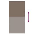vidaXL Roleta zatemnenie Coffee 80x150 cm Šírka látky 75,7cm Polyester