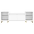 vidaXL TV skrinka biela 160x35x55 cm spracované drevo