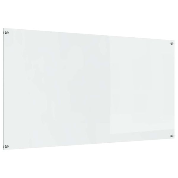 vidaXL Kuchynský obklad Priehľadná 110 x 60 cm tvrdené sklo