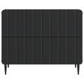 vidaXL Nočný stolík Čierna 62 x 34,5 x 49,5 cm Kompozitné drevo