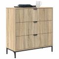 vidaXL Servírovacia skriňa Sonoma dub 79,5 x 33 x 82 cm