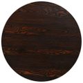 vidaXL Bistro stolík, MDF a oceľ, okrúhly, 80x75 cm, tmavý popolový