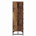 vidaXL Servírovacia skriňa Staré drevo 35 x 37 x 117 cm