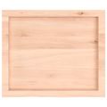 vidaXL Nástenná polica 60x50x(2-4) cm neošetrený dubový masív