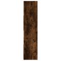 vidaXL Knižnica/deliaca stena dymový dub 105x24x102 cm