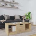vidaXL Konferenčný stolík dub sonoma 102x50x36 cm kompozitné drevo