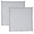 vidaXL Záhradné podsedáky 2 ks svetlosivé 45x45x2 cm štvorcové