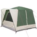 vidaXL Stany pre 5 osôb so strechou Zelená a biela 333 x 317 x 194 cm