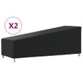 vidaXL Obaly na ležadlá 2 ks 210x80x45/75 cm, 420D oxfordská látka