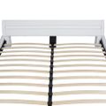 vidaXL Posteľ+matrac, pamäťová pena, LED, biela, umelá koža 180x200cm