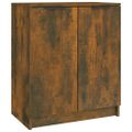 vidaXL Botník dymový dub 59x35x70 cm spracované drevo