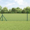 vidaXL Zváraná drôtená ohrada na upevnenie 100 x 0,5 m Zelená