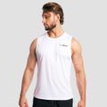 Tielko Mesh Base White - GymBeam, veľkosť XXL