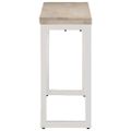 vidaXL Konzolový stolík hnedý 110x35x76 cm mangovníkový masív a železo