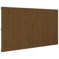 vidaXL Nástenné čelo postele medovohnedé 204x3x110 cm masívna borovica