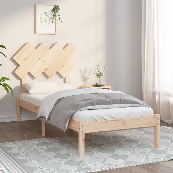 vidaXL Posteľný rám 90x200 cm masívne drevo