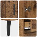 vidaXL Highboard 2 ks Staré drevo 69,5 x 34 x 180 cm Kompozitné drevo