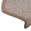 vidaXL Schodové rohože 30 ks 65x24x4 cm svetlohnedé polkruhové veľké