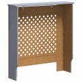vidaXL Kryt na radiátor sivý 78 cm MDF