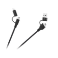 Kábel USB-A / USB-C – USB-C / Lightning Cabletech KPO3943 – 1m