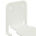 vidaXL Neviditeľná plávajúca polica 4 ks Biely 6 x 11 x 6,5 cm