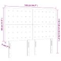 vidaXL Čelo postele krémové 144x5x118/128 cm umelá koža