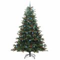 vidaXL Umelý vianočný stromček Zelená 240 cm PVC, kov a plast