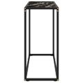 vidaXL Konzolový stolík čierny 80x35x75 cm tvrdené sklo