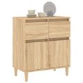 vidaXL Komoda dub sonoma 60x35x70 cm spracované drevo