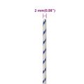 vidaXL Lodné lano biele 2 mm 500 m polypropylén