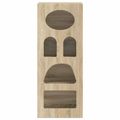 vidaXL Servírovacia skriňa ELST Sonoma dub 40 x 35 x 100,5 cm