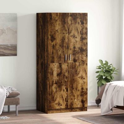 vidaXL Šatník tmavý dub 80x52x180 cm spracované drevo
