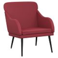 vidaXL Kreslo vínovočervené 63x76x80 cm umelá koža