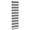 vidaXL Zebra roleta tmavošedá 50x100 cm šírka látky 45,9 cm polyester
