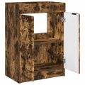 vidaXL Kúpeľňová skrinka pod umývadlo Dymový dub 78,5 x 37,5 x 81 cm