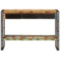 vidaXL Konzolový stolík 110x30x76 cm masívne recyklované drevo