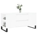 vidaXL Konferenčný stolík biely 102x44,5x50 cm kompozitné drevo