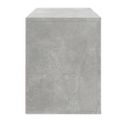 vidaXL Botník betónovo sivý 80x35x45 cm spracované drevo