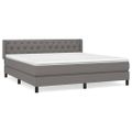 vidaXL Boxspring posteľ s matracom tmavosivá 160x200 cm látka