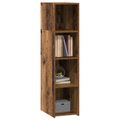 vidaXL Highboard Staré drevo 30 x 41 x 124 cm Kompozitné drevo