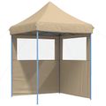 vidaXL Párty stan 200 x 200 x 306 cm Béžová Oxfordská látka
