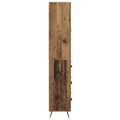 vidaXL Highboard Staré drevo 69,5 x 34 x 180 cm Kompozitné drevo