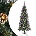 vidaXL Umelý vianočný stromček Zelená 150 cm PVC, plast a oceľ